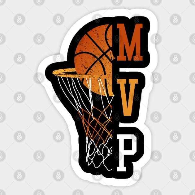 MVP - Basketball Sticker by Buff Geeks Art